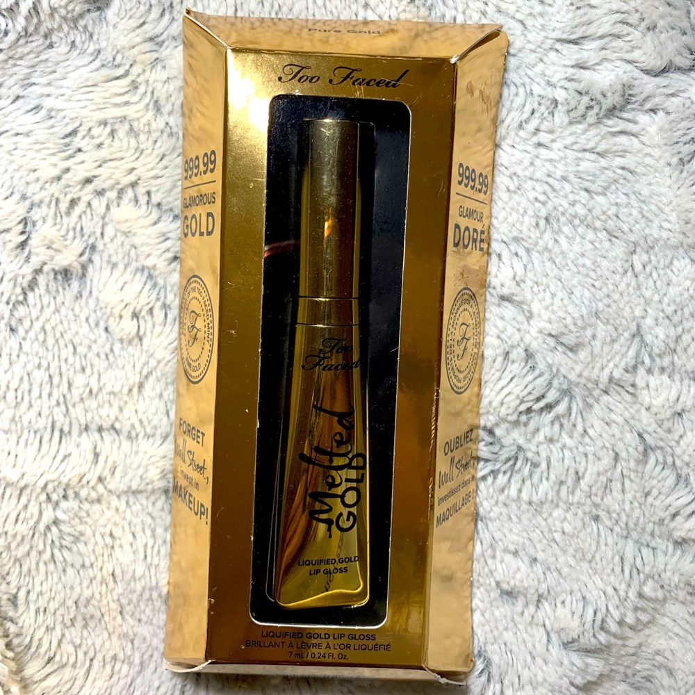Too Faced Melted Gold Lip Gloss